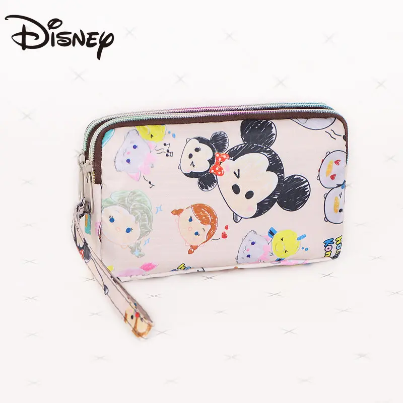 

Disney 2023 New Ladies Mickey Coin Purse Long Mobile Phone Wallet Large Capacity Clutch Bag Fabric Double Layer Clutch Bag