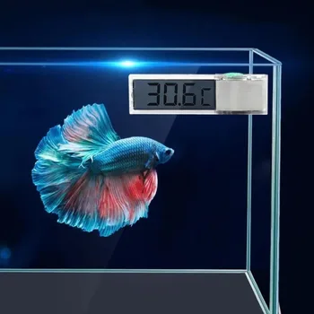 1PC Aquarium Thermometer Electronic LCD Digital Fish Tank Temperature Measurement Fish Tank Temp Meter Aquarium Accessories 1
