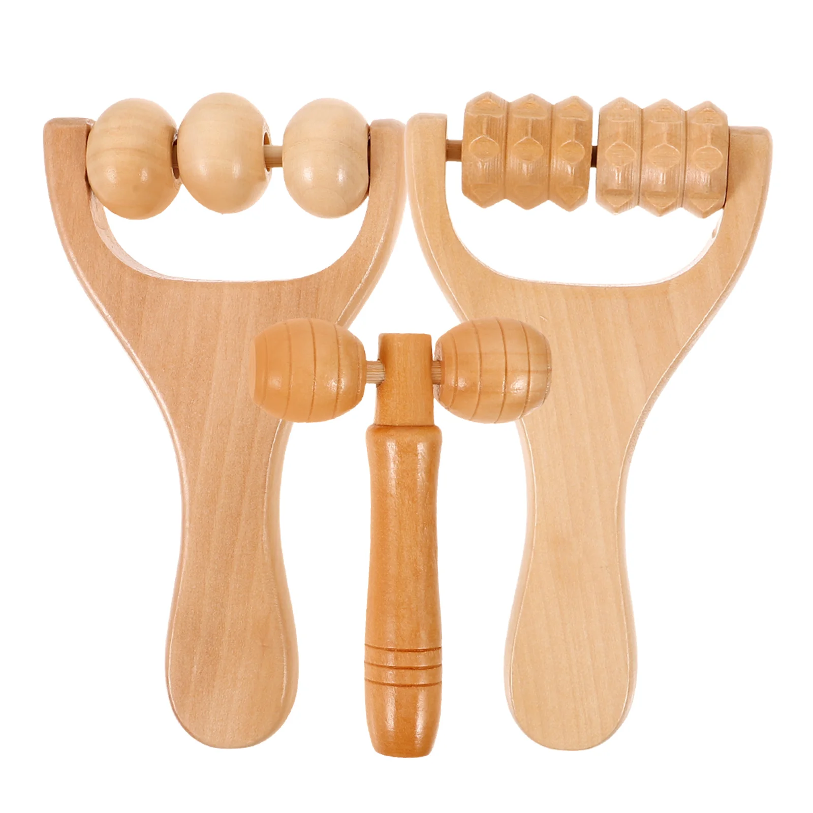 

Massage Hand Neck Massager Manual Tools Massager Foot Leg Deep Tissue Recovery Wooden for Body Feet