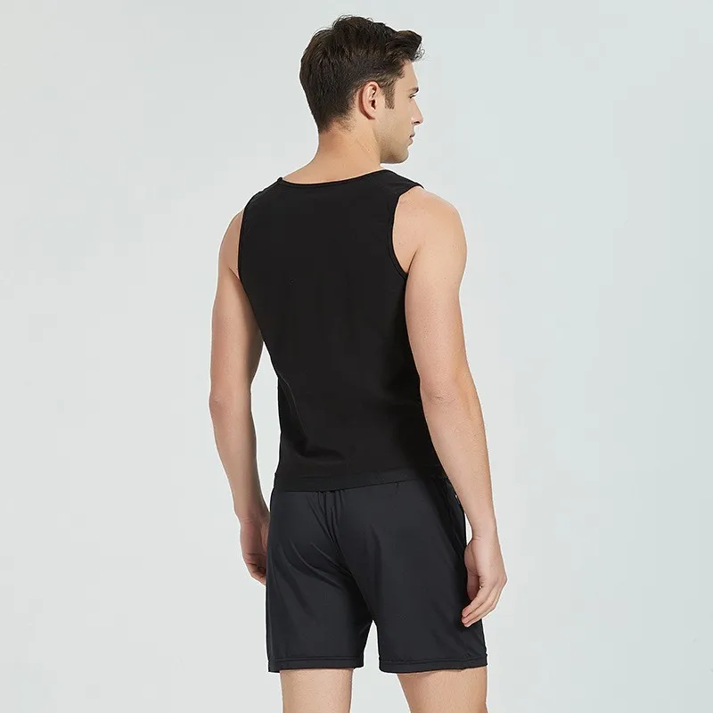 Men's Tank Top Anti Slip Clothing Sweatproof Clothing Fitness Sports Tight  Speed Sweatwicking Body Shaping Clothing Sauna Suit - AliExpress