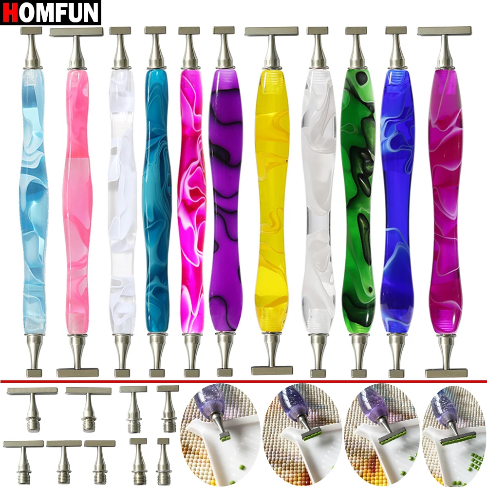 Diamond Painting Accessories Diamond Painting Pen Threaded Bits Accessories Embroidery Pen Diamond Painting Dot Drill Tool Multifunctional Metal Screw Thread Tips