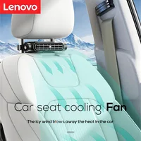 Lenovo Car Seat Cooling Fan 3 Speed Adjustable Car Headrest Cooling Air Fan Car Seat Fan for Front Rear Car Interior Accessories 1