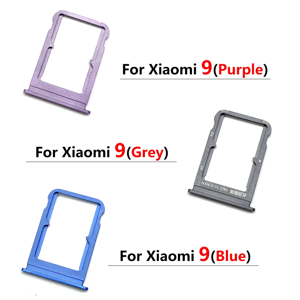 Tiroir Double SIM Pour Xiaomi Mi 9 - Noir Avec Outil D'extraction Inclus