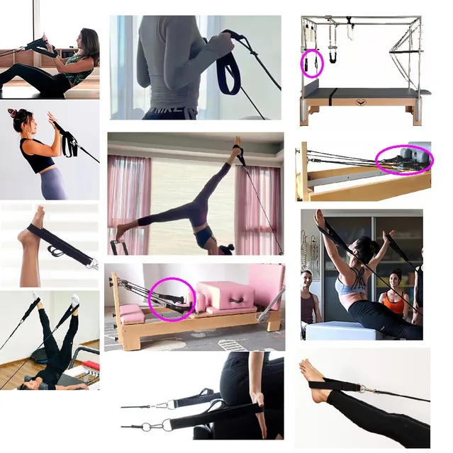 Sangles de Yoga à Double Boucle pour Reformer les Pieds, Poignée de  Fitness, Anneau en D, Accessoires d'Exercice pour la Gym à Domicile, 1 Pièce