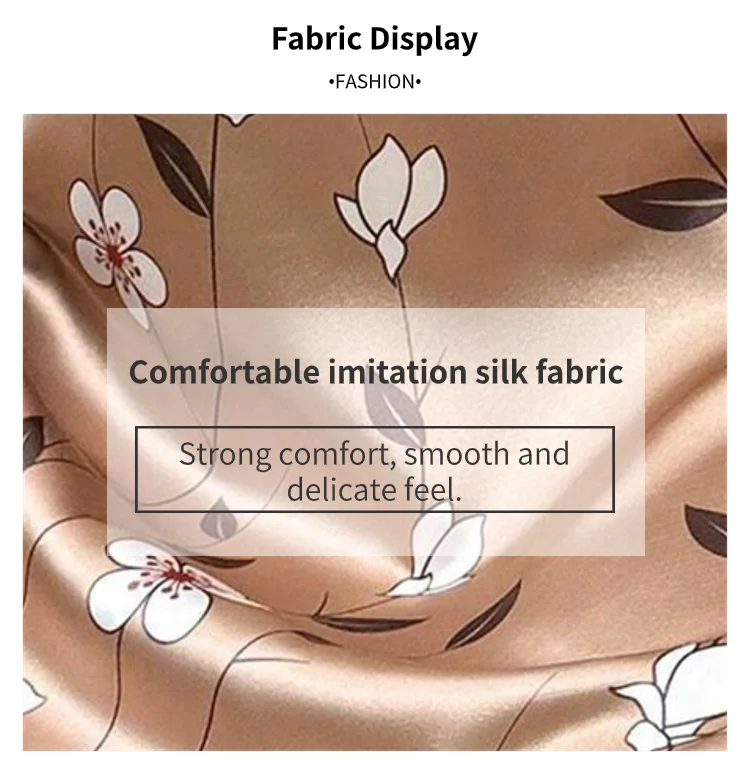Camisón de satén con estampado Floral para mujer, ropa de dormir cómoda con tirantes finos, lujoso camisón de satén