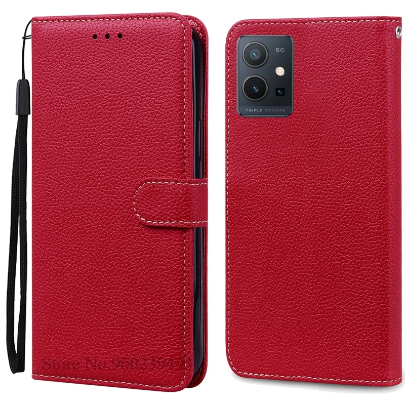 Leather Flip Wallet Case with Stand