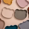 Children Dining Dishes Baby Silicone Sucker Bowl Cute Panda Feeding Plate Tableware For Kids BPA Free Infant Non-slip Dinnerware 2