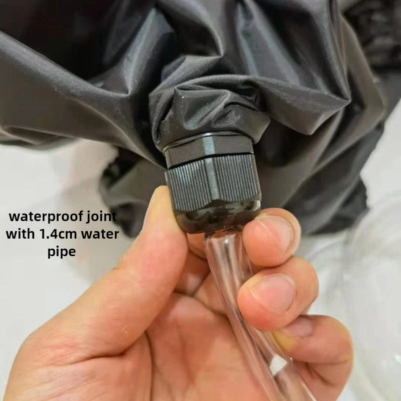 60~100cm 23.6~39.3in Large Black Air Conditioning Cleaning Bag Cover Wall Mounted Waterproof Dust Washing Protector Cleaner Kit 4