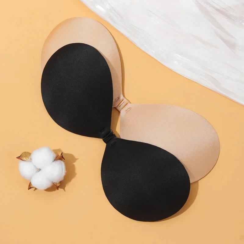 1/2/3pcs Sujetador Women'S Bra Invisible Push Up Bra Self-Adhesive Silicone Seamless Front Closure Sticky Backless Strapless Bra 2
