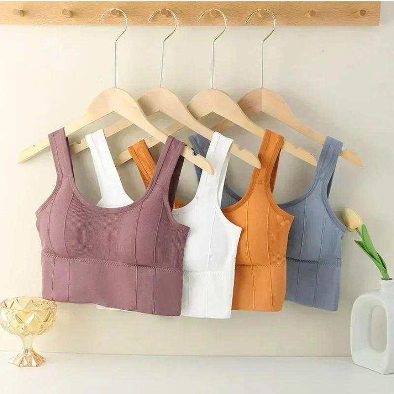 Women Lingerie Bra Seamless Korean Breathable Sports Bra Shockproof Crop Top Anti-sweat Yoga
