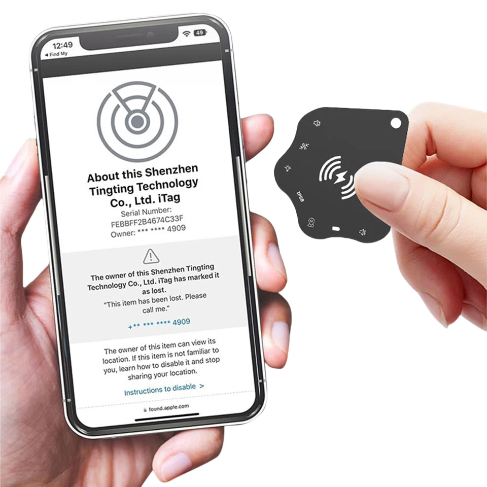 Ultra Slim Wireless Charging Wallet Tracker Card