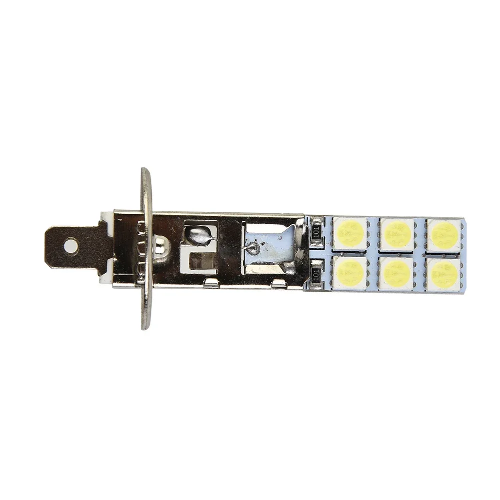 하이 퀄리티 안개등 H1 빔 교체 차량 액세서리 2 개 세트, H1-12SMD-5050 헤드라이트 12A LED 12V-24V