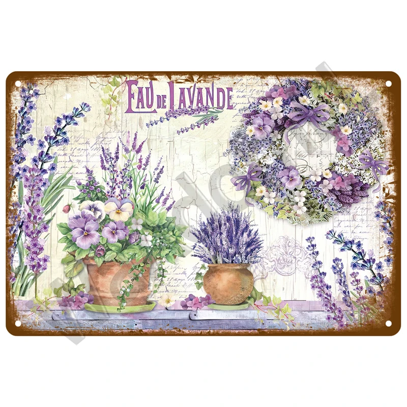 Retro Blumen Vogel Metall Zeichen Garten Dekorationen Wand Kunst Wandbild Vintage Zinn Zeichen Hause Platte Zimmer Dekor Garten Malerei Geschenk Bauernhof – Detail 12