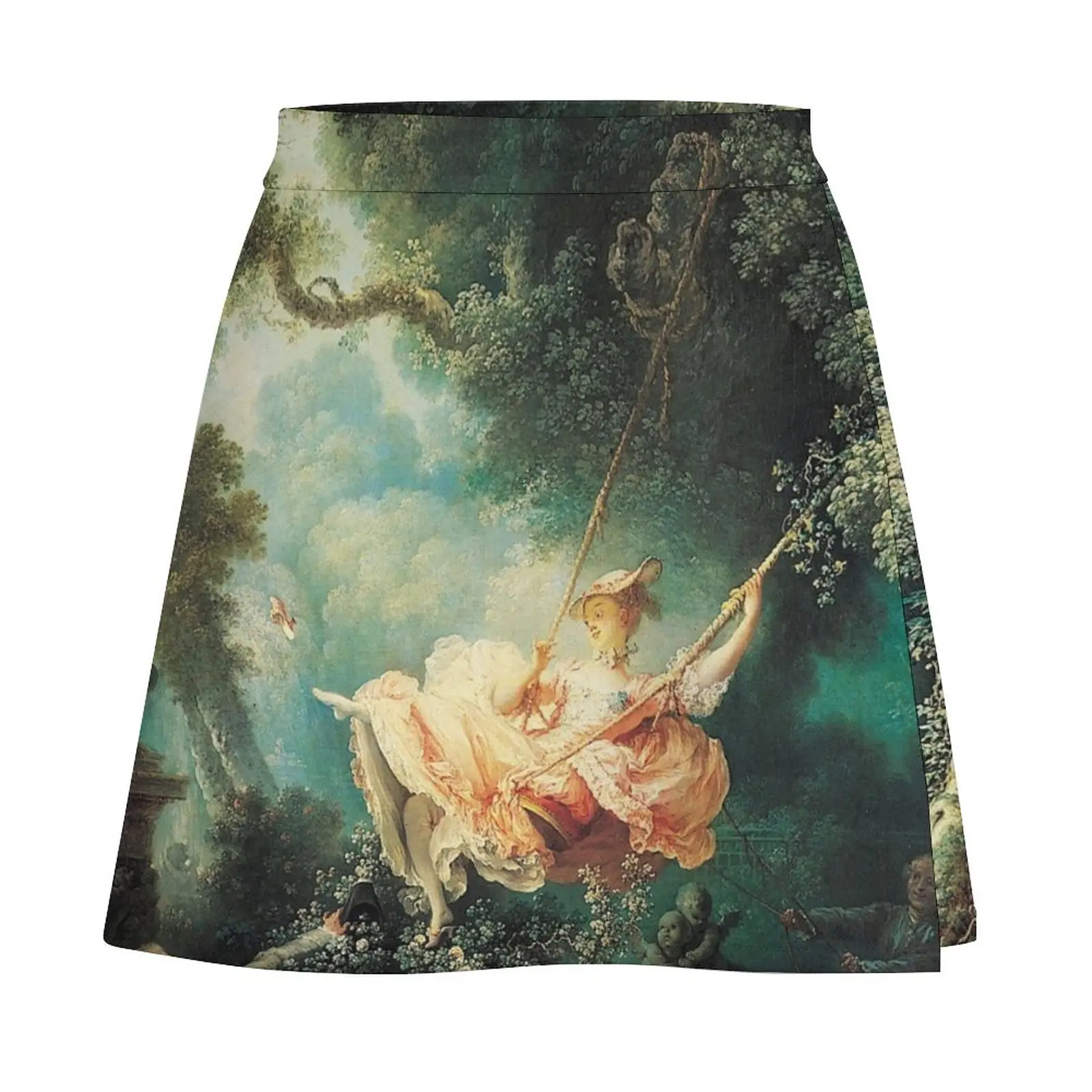 HD The Swing, by Jean-Honoré Fragonard HIGH DEFINITION Mini Skirt Female clothing 90s aesthetic School skirt