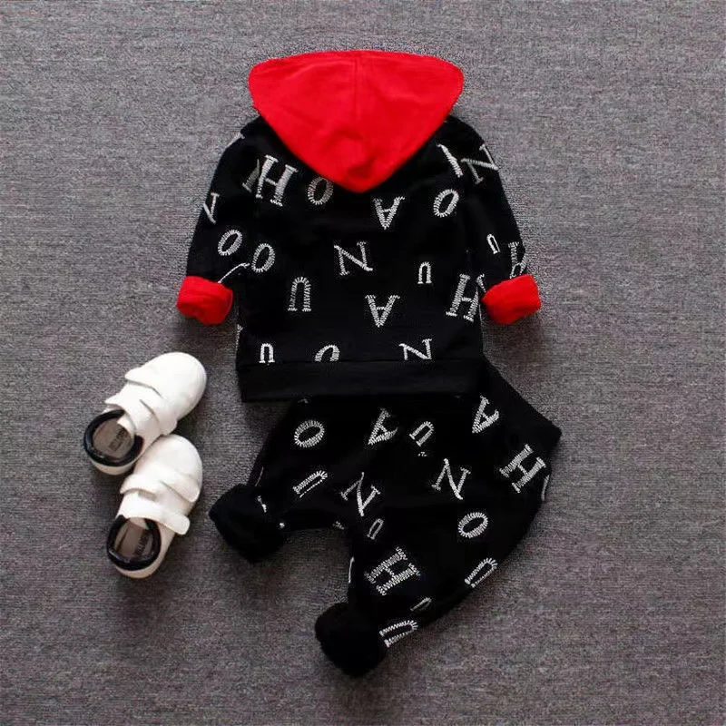 Baby Kleding Set Lente Herfst Winter Kinderen Kleding Warm Pak Kids Baby Jongens Jas + Broek 3 Stuks Kind Training Jongen Kleding