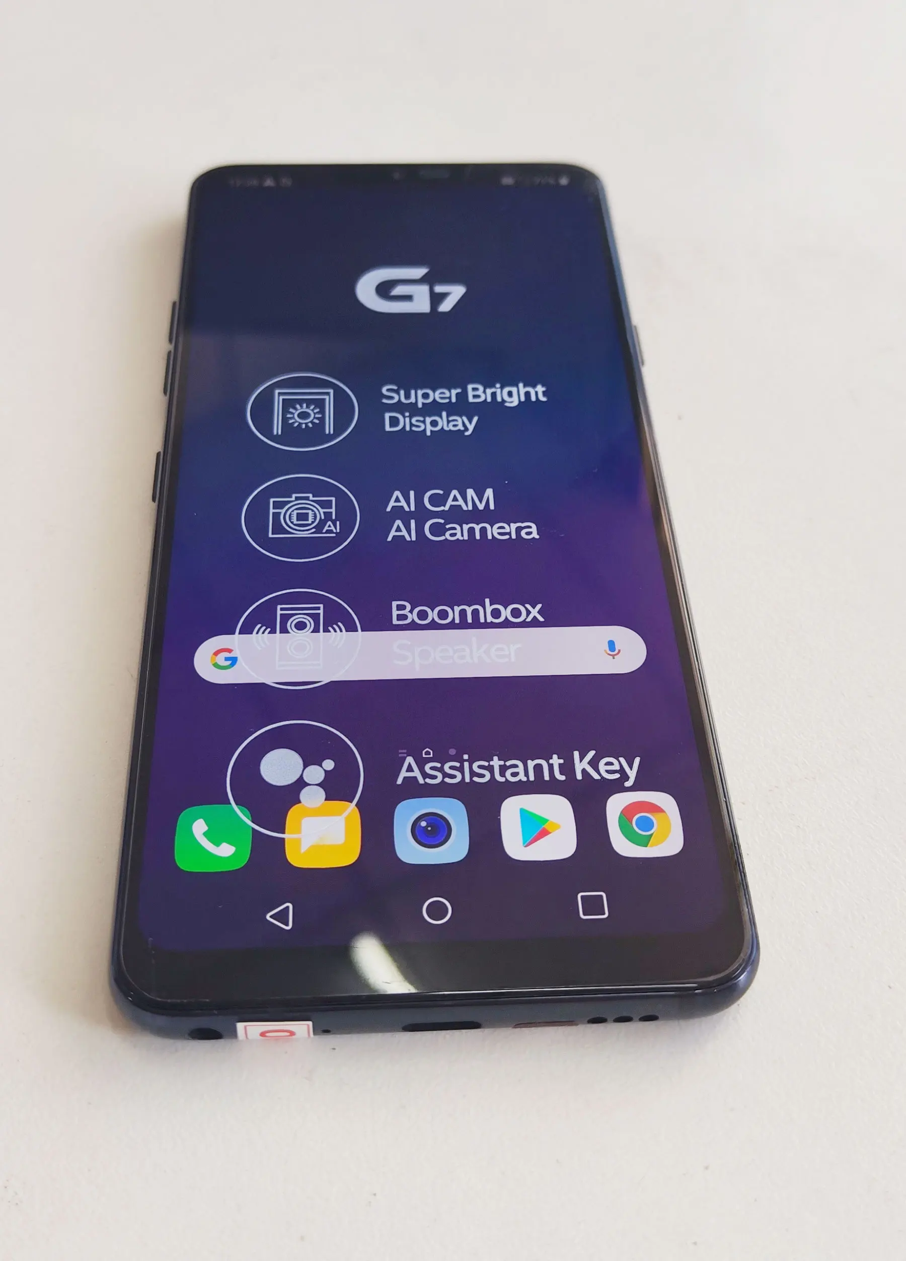 Unlocked Original Cellphone LG G7 ThinQ Korean 6.1"  1Sim 4GB+64GB/ 2Sim 6GB+128GB  Qualcomm 845 LTE(no polish refurbished iphone xr
