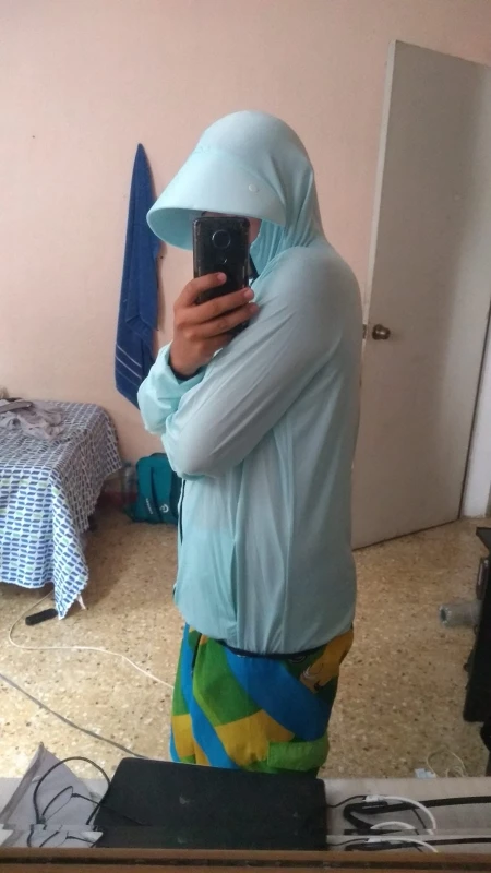 Description Picture 3 of itemProfessional Fishing Hoodie With Mask Anti-UV Sunscreen Sun Protection Clothes Fishing Shirt Breathable Quick Dry Fishing Jersey