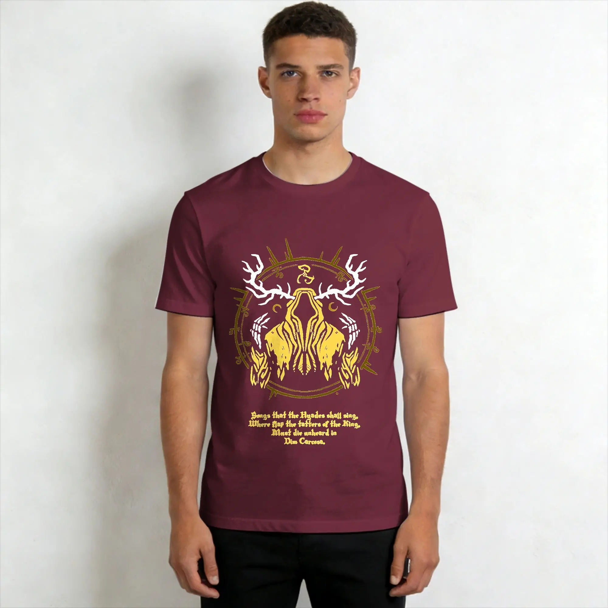 Vintage Hippie Print 100% Cotton Short Sleeve T-Shirt