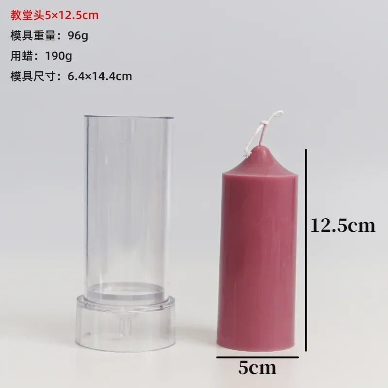 Yusheng Moules à Bougies En Plastique 3D - Pour La Fabrication De Bougies - Réutilisable - Résistant Aux Hautes Et Basses Températures
