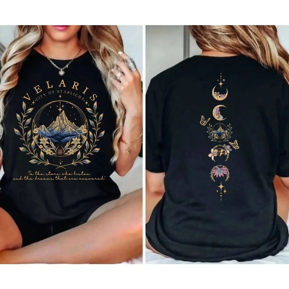 Acotar T-Shirt Top Damen T-Shirt Damen Lustige T-Shirts Harajuku Anime Grafik Oversize Kleidung Reisen Täglich Mode Streetwear – Detail 3