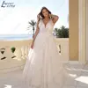 LAYOUT NICEB Spaghetti Straps Plus Size Wedding Dresses 2024 Sleeveless Backless Tulle Birde Gowns V-Neck Tulle свадебное платье 3