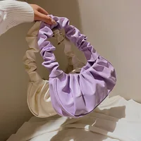 Sacs à main plissés pour femmes, sacs nuage en PU, sac à ati elles de loisirs, sacs initiés au shopping, sac à main boulette, sacs à main féminins, mode 2
