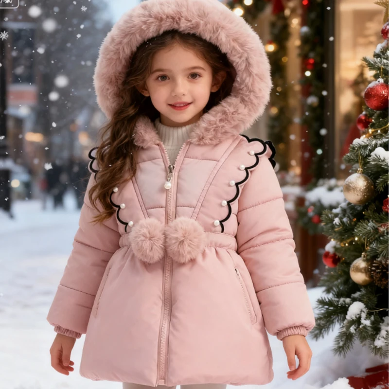 Girls Fur Collar Winter Jacket 2
