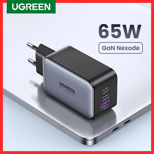 UGREEN 65W GaN Charger Quick Charge 4.0 3.0 Type C PD Fast Phone Charger  USB Charger