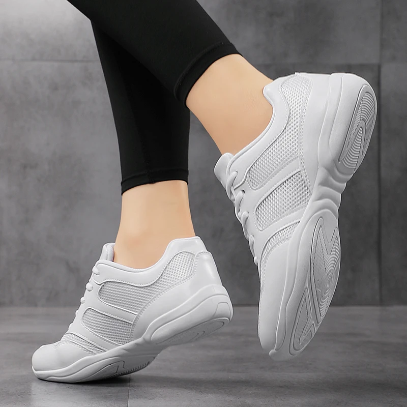Girls Cheer Shoes for Women White Cheerleading Dance Sneakers Youth School Walking Shoes Athletic Training shoes