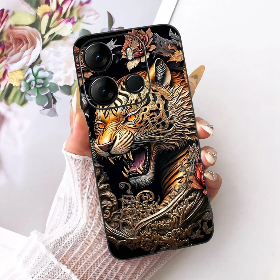 Cool Dragon Painted Soft Silicone Phone Case - Enhanced Protection Back Cover Bags