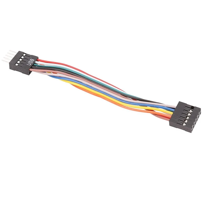 Adapter Cable 2Pcs For Lenovo 12P Motherboard to Ordinary Chassis Adapter Cable 11-Hole to 9-Pin