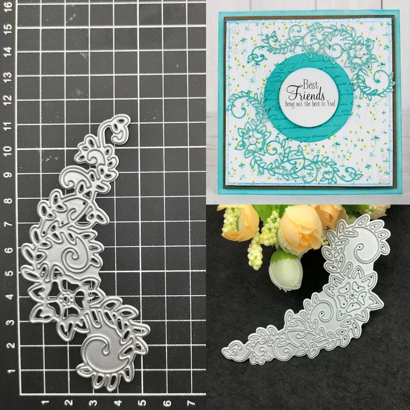 

Flower Leaf Metal Cutting Dies Stencil Scrapbooking DIY Album Stamp Paper Card Embossing Decor New Dies
