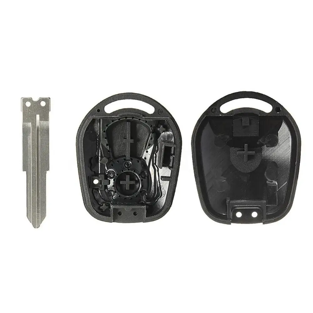 Remote Key Case Blade 2Button Uncut Fob Shell for Actyon Ssangyong Kyron Rexton key case key case cover car key shell remote control case cover