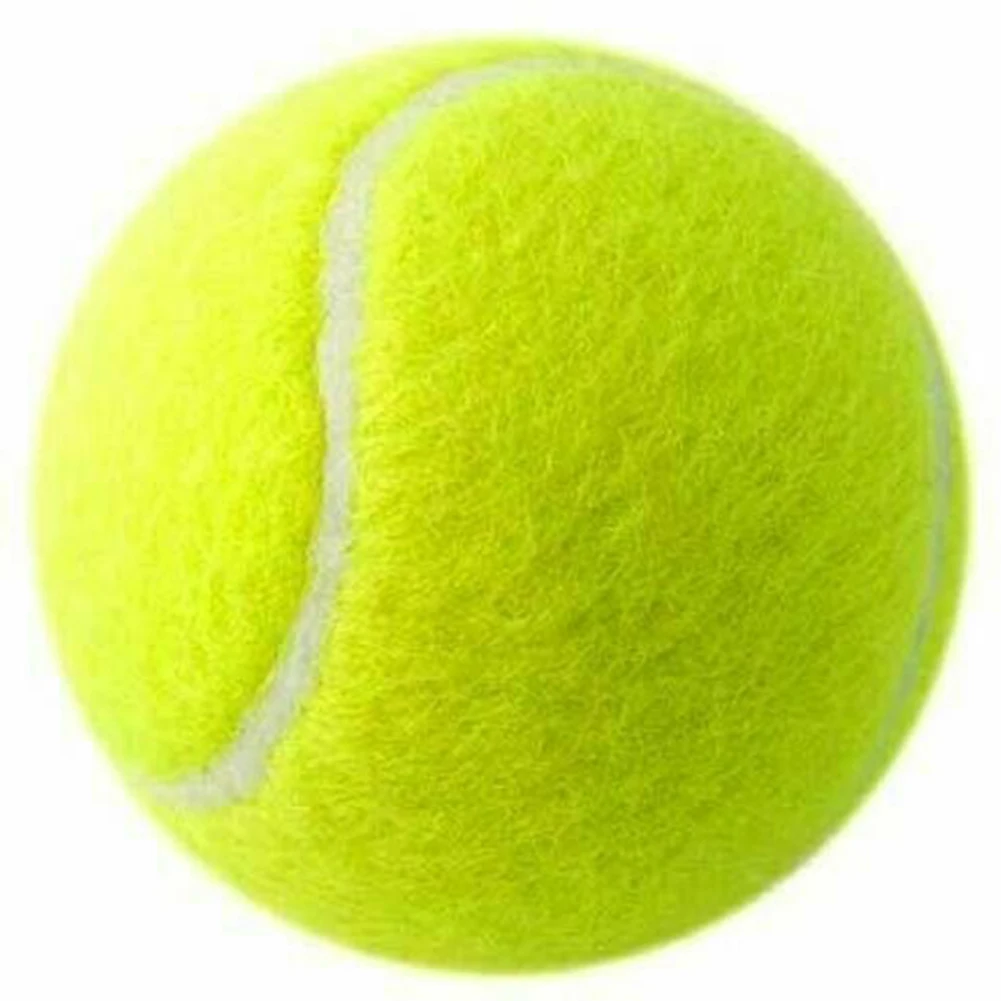 Tennis Balls High Bounce Training Tennis Dogs Bite 6.4CM Elastic Rubber Training Ball Outdoor Sports Practicing Parts rubber tennis tennis balls tennis trainer