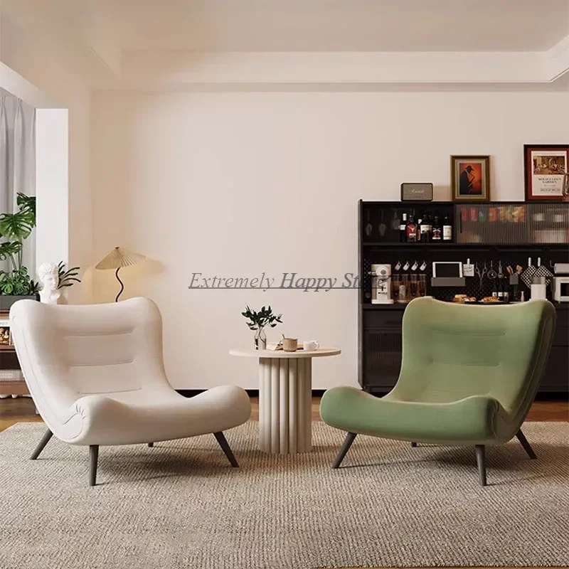 

Wood Legs Velvet Living Room Sofas Single Italian Style Reception Sectional Sofa Simple Modern Mobili Per La Casa Furnitures