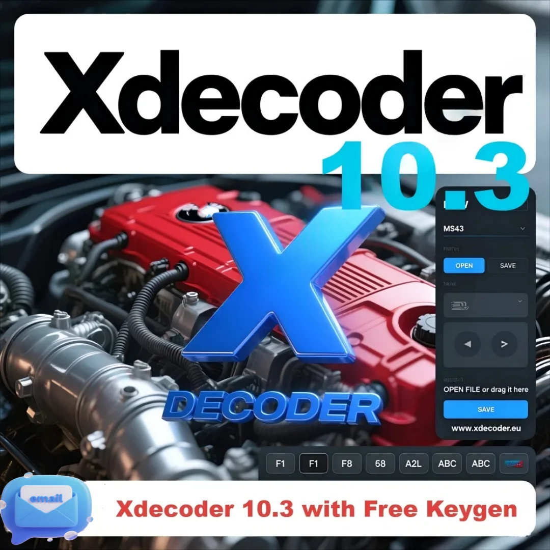 2025 Xdecoder 10.3 Full Verison for Hyundai/VAG EDC15 EDC16 EDC17 Xdecode with Keygen DTC Remover Crack DTC OFF Delete Software