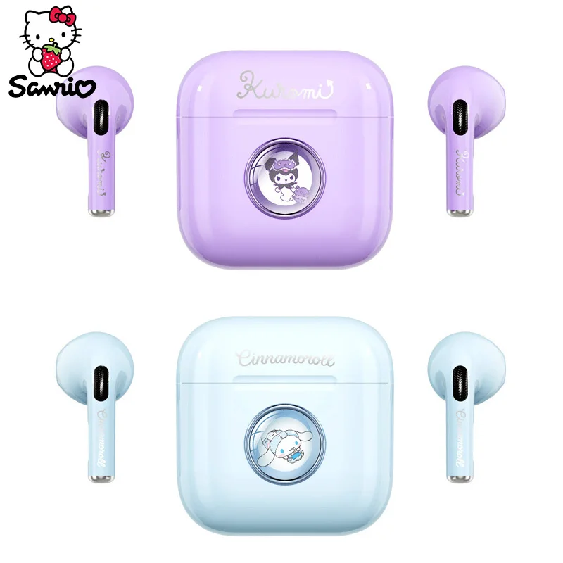 

Bluetooth-гарнитура Sanrio Cinnamoroll, беспроводные наушники TWS с шумоподавлением