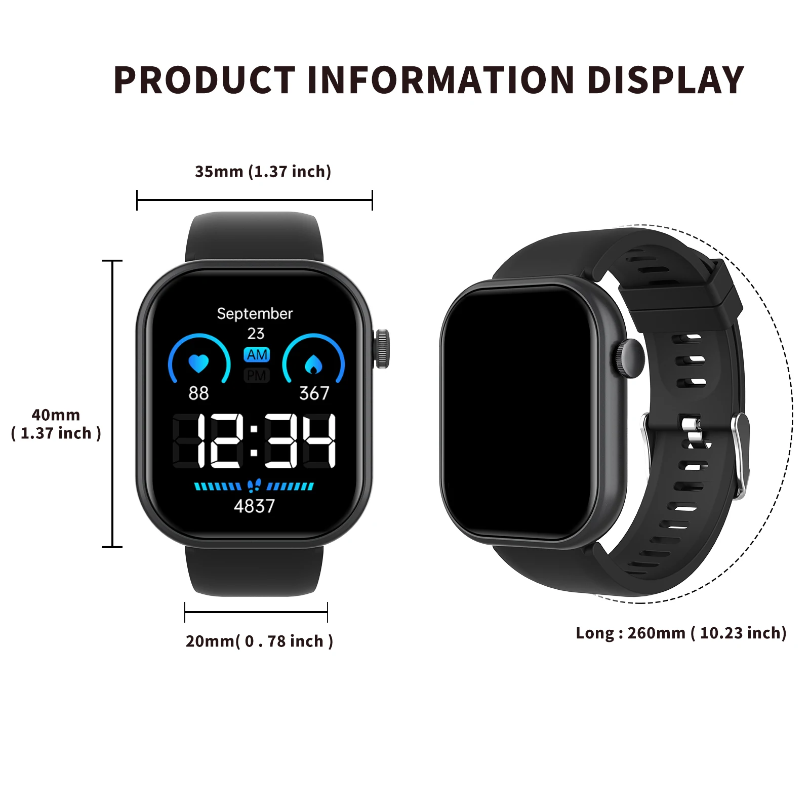 Smart Watch with Multi Sport Mode and Notifications