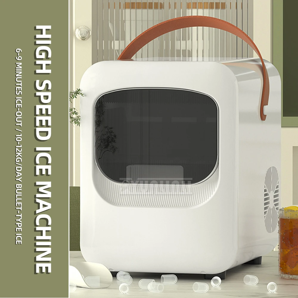 Automatic Ice Machine Large Capacity Desktop Ice Maker Machine with Self-Cleaning Function Kostkarka Dla Lodu