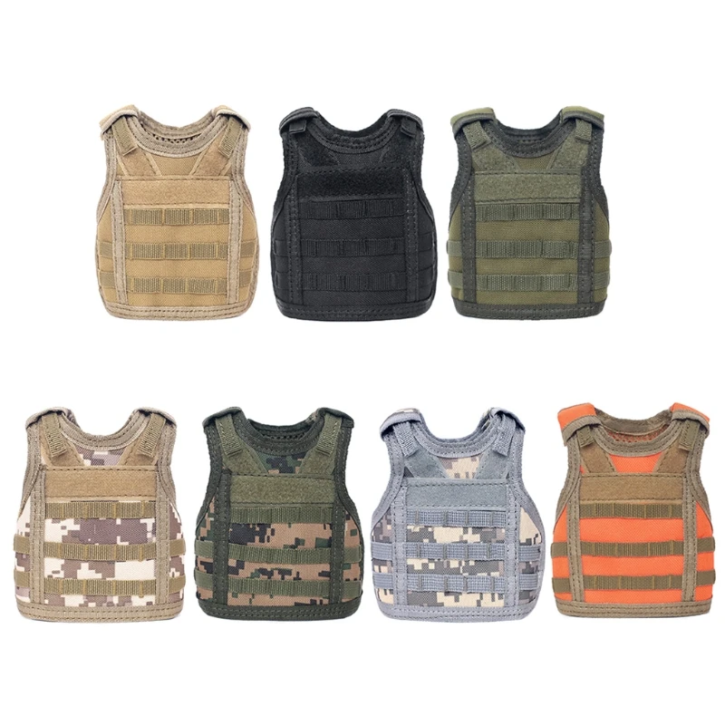 

Beer Bottle Beer Vest Cover Military Mini Molle Vest Adjustable Shoulder Straps