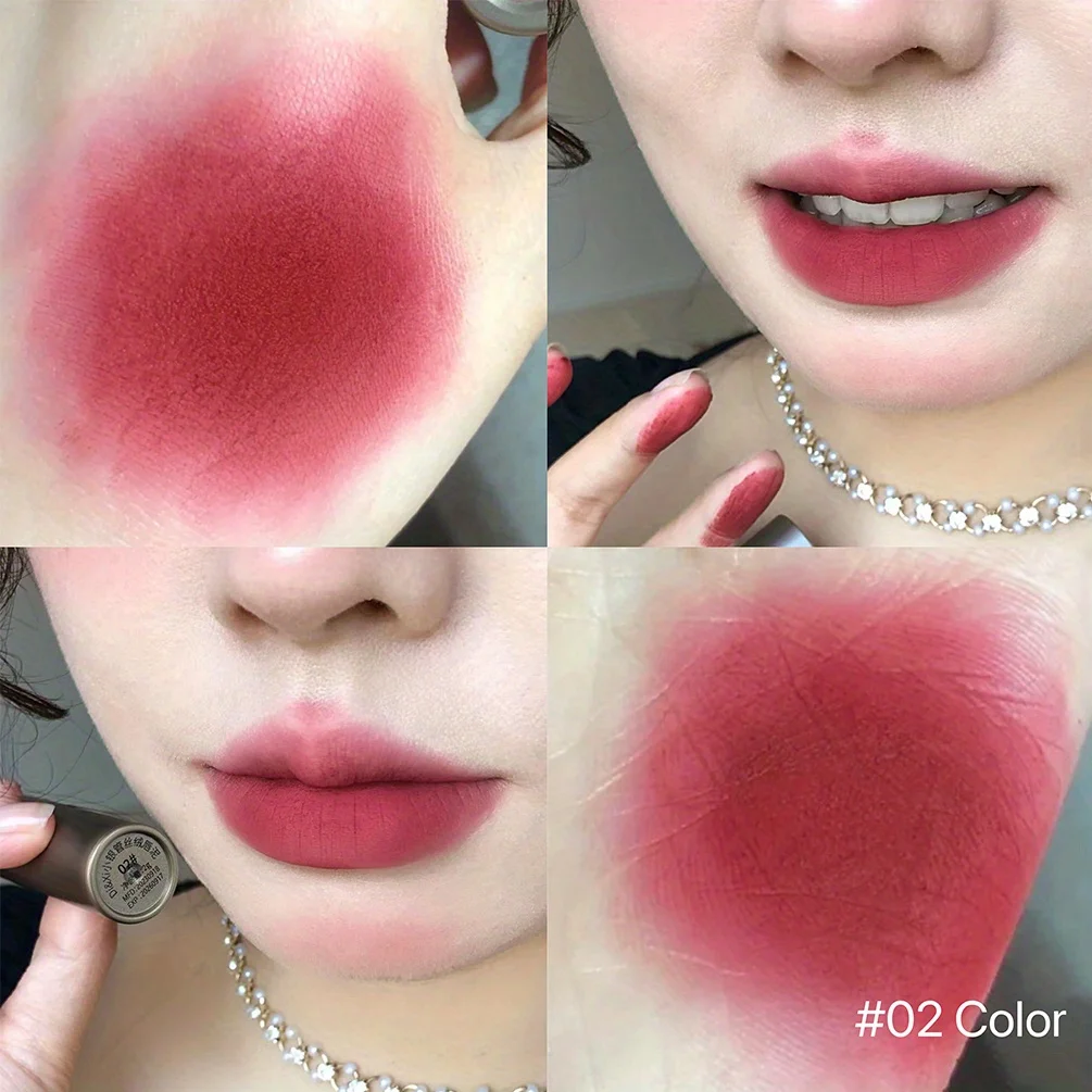 Matte Finish Lip Glaze, Velvet Texture, Whitening And Nourishing Lipstick For All Skin Types, Available In Multi Colors