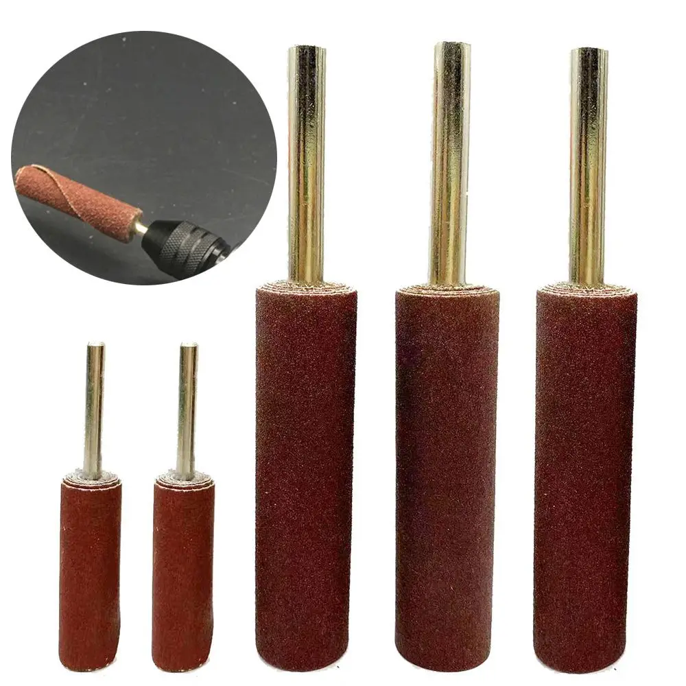 Precision Sanding Bands - Abrasive Drill Accessories with Grit Burs Stick and Steel Shank