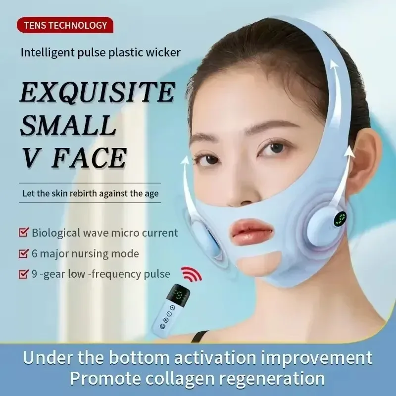 Intelligent Electric Double Chin V-Shaped Face Machine Anti-Wrinkle Facial Massage Adjustable Intensities Women's V-Face Device