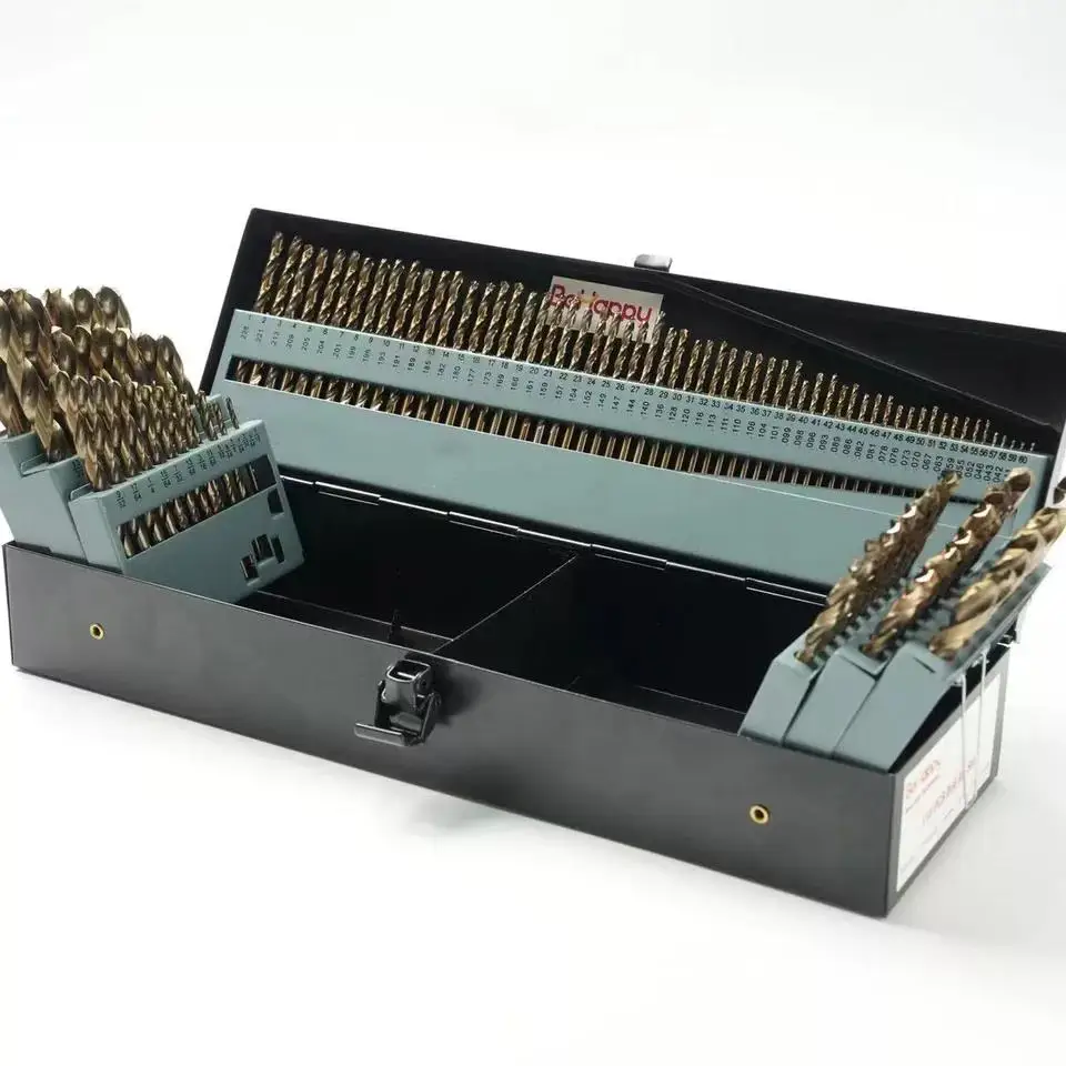 

115Pcs M35 Drill Bit Set, HSS Twist Drill Bit Set for Stainless Steel, Metal with Metal Storage Case