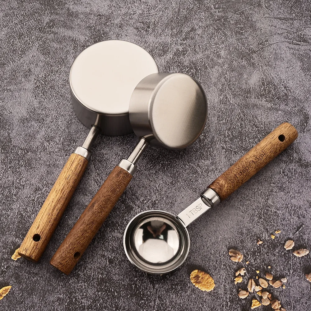 Measuring Spoon Set 1/4/8Pcs Stainless Steel Multifunctional Cookware Portable Heavy Duty Kitchen Gadgets Baking Seasoning Spoon