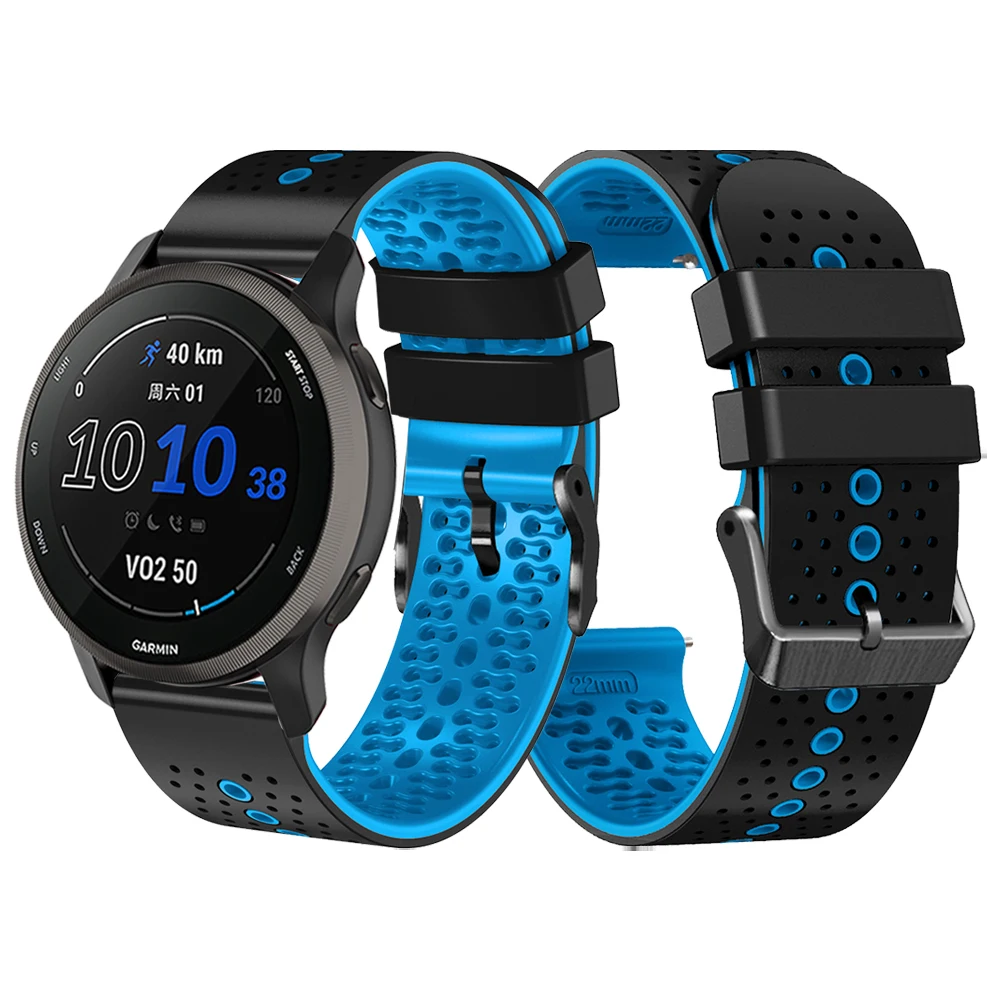 Bracelet de Montre en Silicone Souple ISABAKE pour Garmin Forerunner 735XT  Compatible avec Forerunner 235 220 230 620 630 