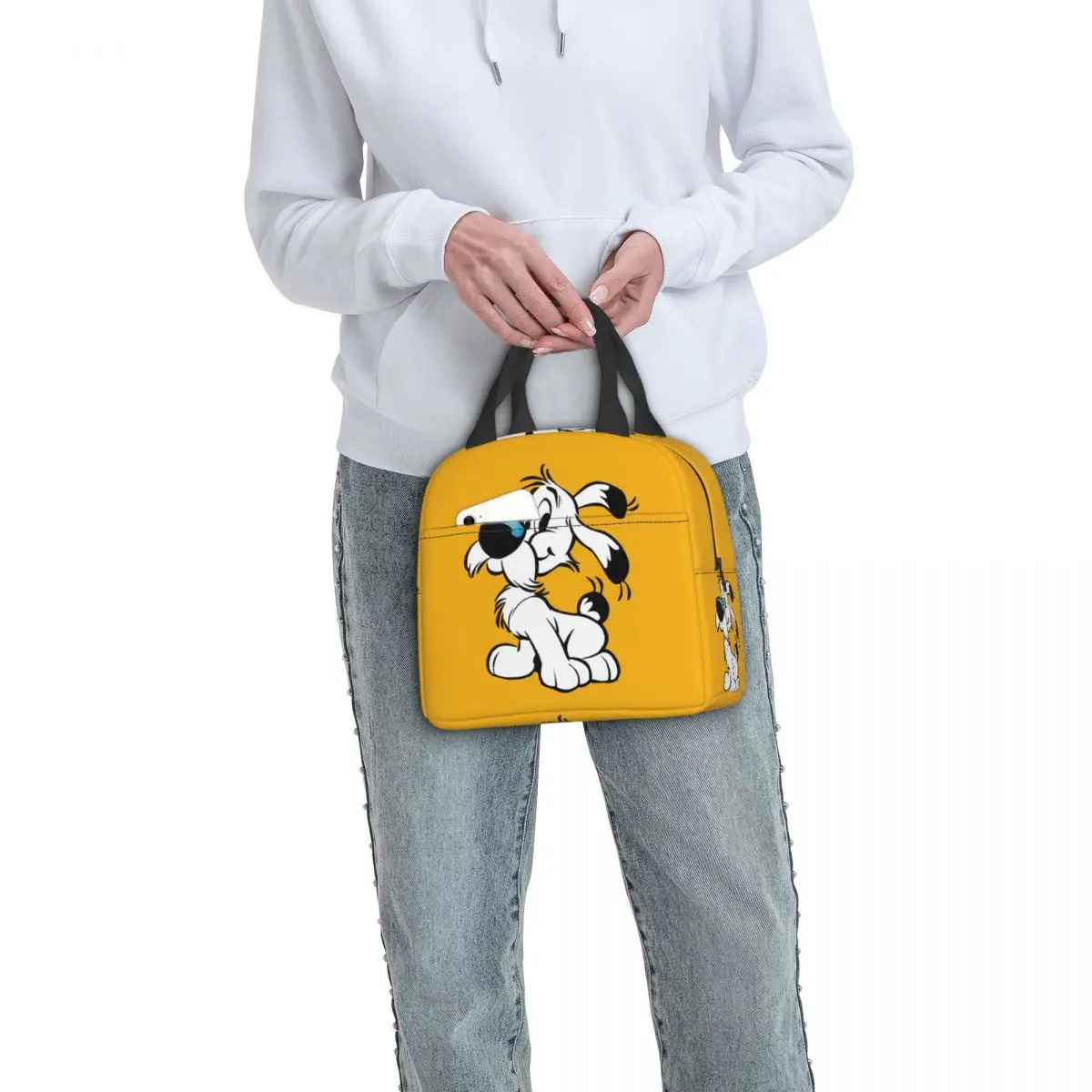 Anime Asterix And Obelix Dogmatix Lunch Box Women Warm Cooler Insulated Lunch Bag for Kids School Children Food Picnic Tote Bags