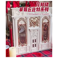 Flower Knowledge Strawberry Cupid Gift Box Storage Jewelry Box Cosmetic Case Girl Sweet Retro 2