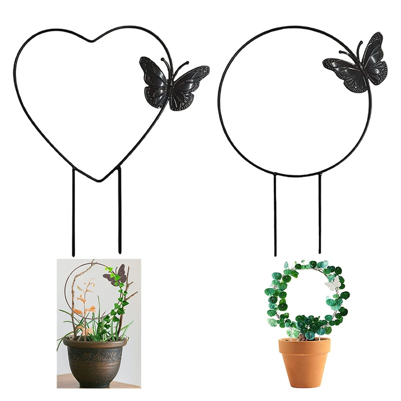 Support pour plantes - MINIFINKER - Cadre d'escalade en fer - 2PCS