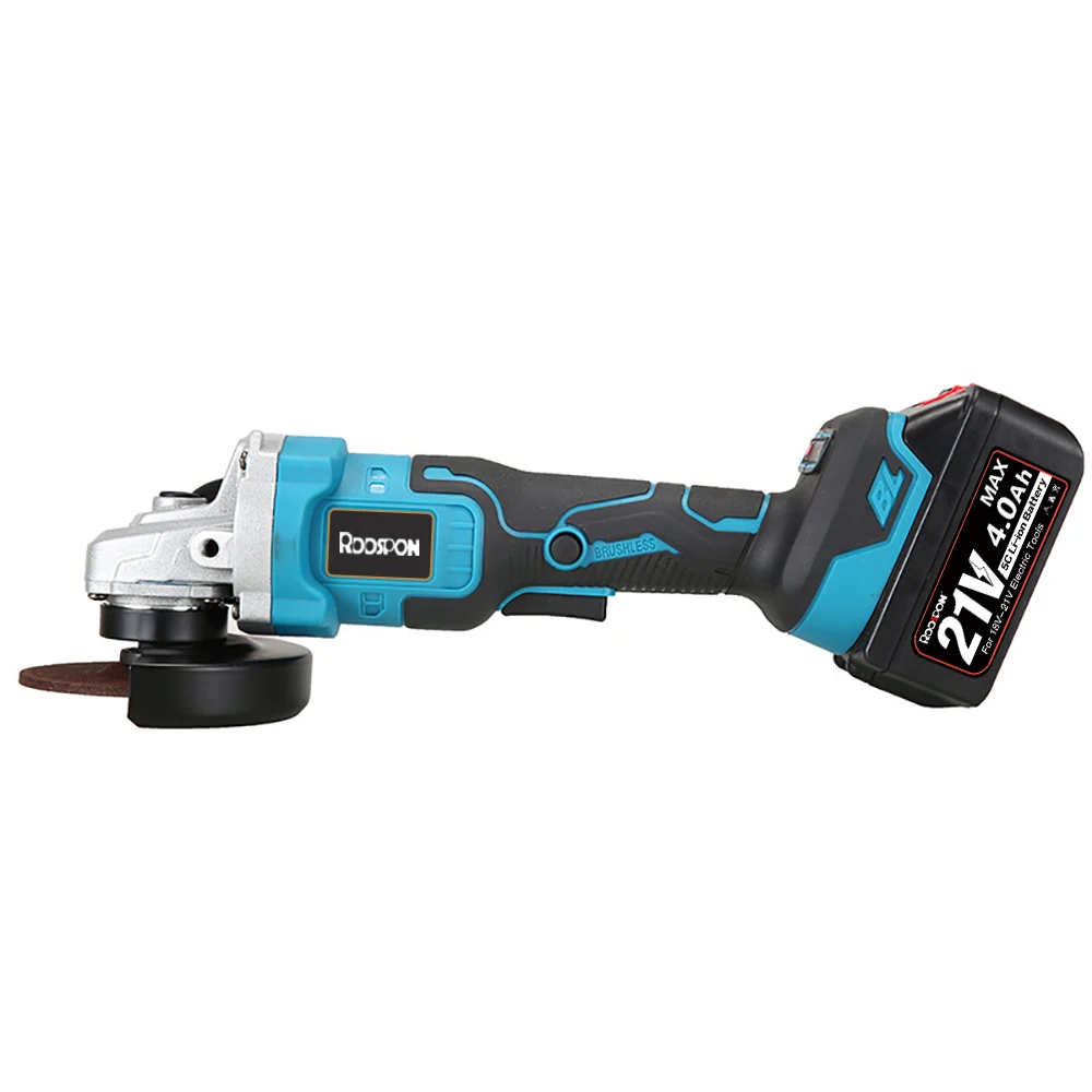 Brushless Electric Angle Grinder 100/125mm 3 Gear for Makita 18v Battery Grinding Cutting Polishing Machine Woodworking Tools 4